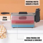 Friggitrice Elettrica 3.2L 2000W | Cestello Rimovibile, Anti-Odore, Termostato Regolabile
