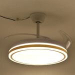 Ventilatore da Soffitto con Luce LED 200W | Lampadario con Pale e Luce Switch 3 Toni