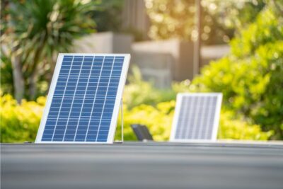 Faro Solare LED 200W Slim IP66 | Pannello Crepuscolare in Alluminio Pressofuso 