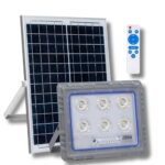 Faro Solare LED 200W Slim IP66 Pannello Crepuscolare in Alluminio Pressofuso