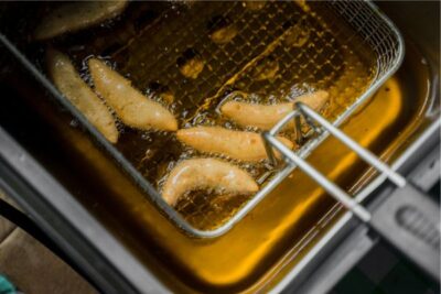 Friggitrice Elettrica 3.2L 2000W | Cestello Rimovibile, Anti-Odore, Termostato Regolabile 