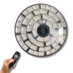 Lampione Solare LED 5000W Circolare UFO IP66 con Sensore Crepuscolare e Movimento