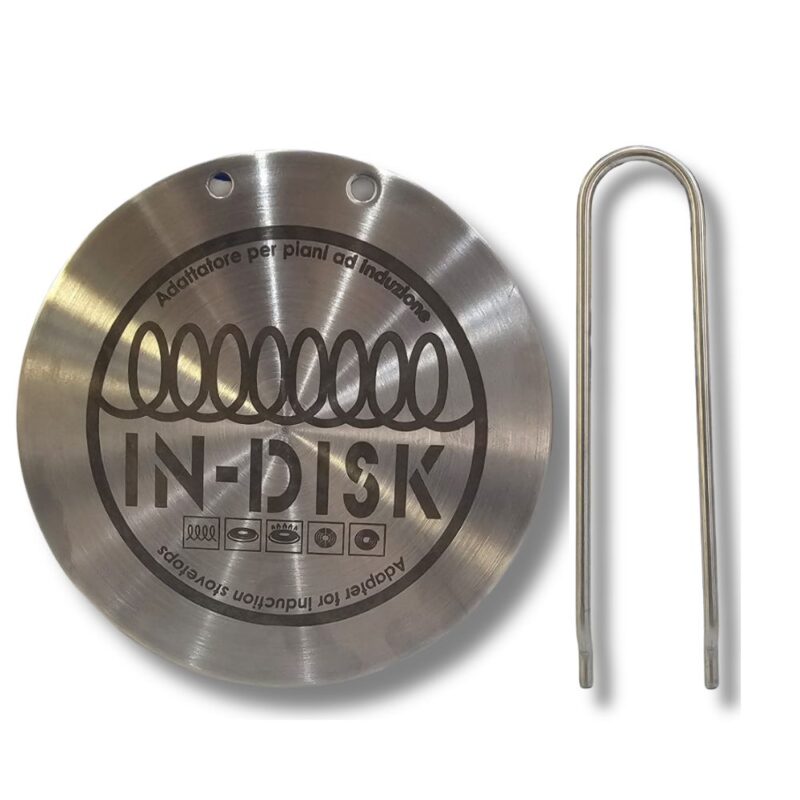 Piastra Adattatore 16cm per Piano Induzione Acciaio Inox Alta Qualità, Compatibile Universale