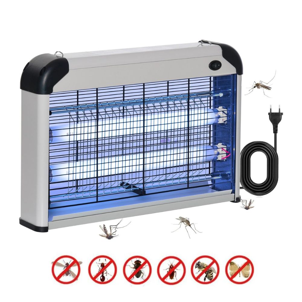 Zanzariera Elettrica UV 20W Potente Anti-Insetti da 60m² per Casa e Giardino Zanzariera Elettrica UV 20W Potente Anti-Insetti da 60m² per Casa e Giardino